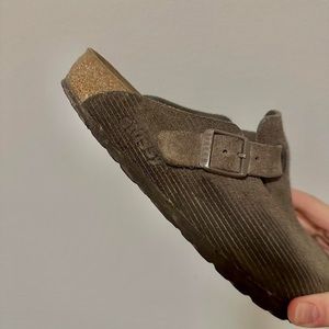 Stussy x Birkenstock Boston Clogs Anthracite